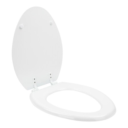 Homewerks TOILET SEAT ELONG BEV WOOD WHITE 050 2044WT